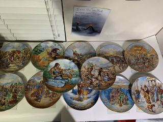 The Promised Land Collectors Plate Set Of 12 Holy Bible By Artist Yiann