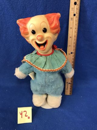 Knickerbocker 9.  5 " Bozo The Clown Plush Toy Vintage 1962