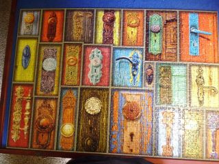 Ravensburger Jigsaw Puzzle Antique Doorknobs 1000 Piece 27 X 20 Inches