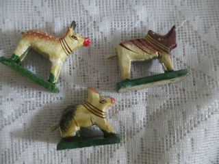 Set of 12 Vintage Made in India Paper Mache/Matchstick Miniature Animal Figurine 3