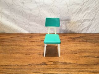 Vintage Deluxe Reading Corp Barbie Blue Turquoise Kitchen Chair Dream Kitchen