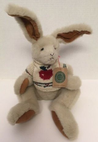 1990 Boyds Margaret Mary Bunny Rabbit Bent Knee Plush Mwt Vintage Stuffed Lc