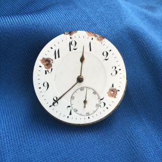 Vintage Pocket Watch Movement And Dial No.  175682