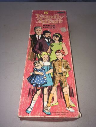 1968 Whitman " Family Affair " Paper Dolls Box Complete Very