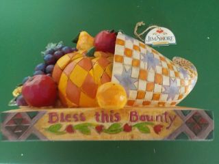Jim Shore Bless This Bounty Horn Of Plenty 2004 - Harvest Holiday Decoration (sm