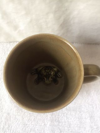 Surprise Frog Stoneware Coffee Mug Orvis Vermont Bennington Pottery Adorable