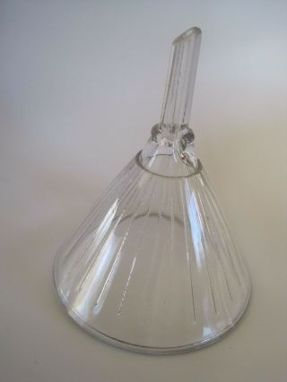 Small Glass Funnel Antique Vintage 3 1/4 " X 2 1/4 "