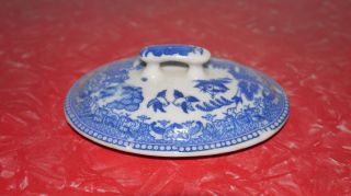 Vintage/antique Blue Willow Sugar Bowl Lid Only Blue & White Lid Only Tea Set