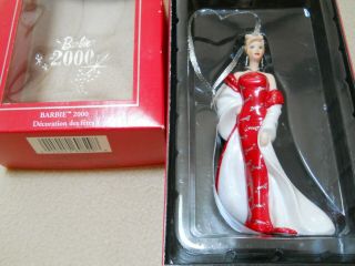 2000 Barbie Hallmark Keepsake Porcelain Christmas Ornament