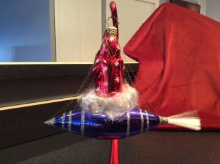 Christopher Radko Santa In Space Ornament Rocket 2