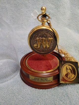 John Wayne Collectors Pocket Watch Jw,  Franklin,