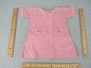 Vintage Doll Dress Clothing For 18 " To 23 " Composition Plastic Cloth Baby Doll