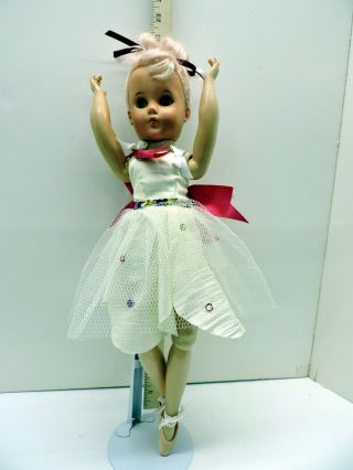Vintage Hard Plastic And Vinyl Ballerina Doll,  Ufdc 377 - 2019