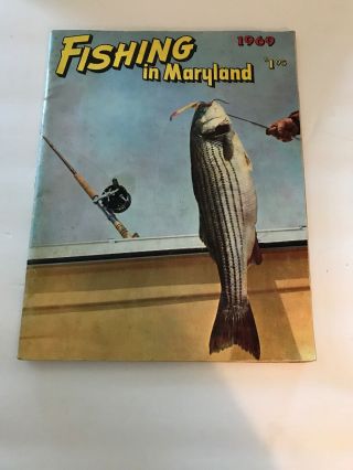 Vintage Fishing In Maryland Guide Book 1969