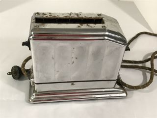 Antique Toaster Collectors Vintage Art - Deco Chrome ToastMaster.  Parts only. 3