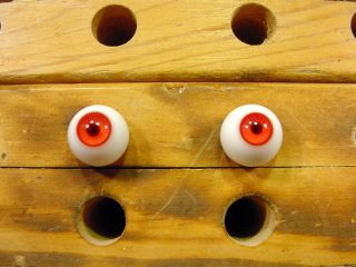 A Pair Vintage Doll Glass Eyes Size 12 Mm For Bisque Doll Doctor Age 1910 A 1603