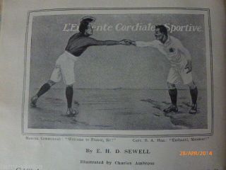 French International Rugby Union Old Antique Photo Article 1907 France V England