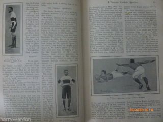 French International Rugby Union Old Antique Photo Article 1907 France v England 2