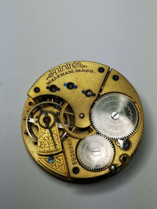 Antique Waltham Grade No.  22 Pocket Watch Movement For Spares