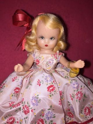 Vintage Nancy Ann Storybook Doll 5 1/2 " 128 W/tag Goldilocks Open Shut Eyes