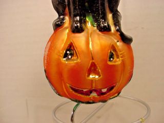 Christopher Radko Halloween Ornament Fright Night Frolic Black Cat Orig Box 3