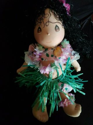 Precious Moments Applause Hawaiian Hula Girl Doll 1989 Vintage Dolls