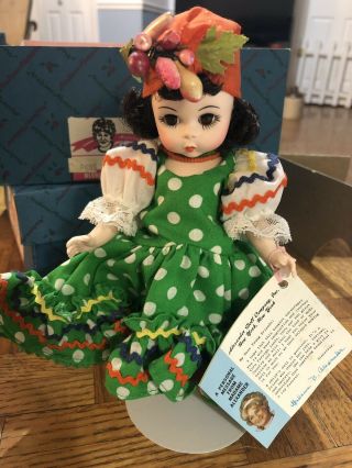 Vintage Madame Alexander Brazil 573 Doll 8  And Stand