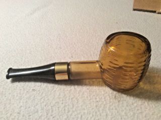 Vintage Avon Corncob Pipe Wild Country After Shave Empty Bottle Decanter Amber