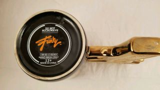 Just Funky Novelty Boss Pistol Gun Metallic Gold Ceramic Black Coffee Mug - 4