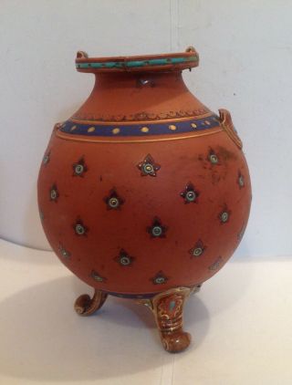 Aesthetic Movement Mettlach Vase For Restoration