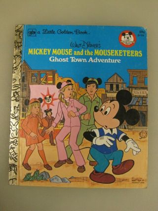 Vintage 1978 Mickey Mouse And The Mouseketeers - Little Golden Book B0616