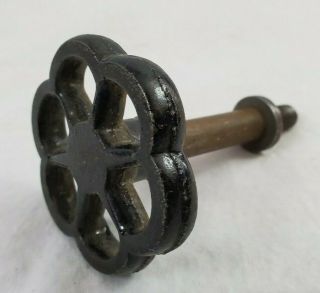 Vintage Antique Iron Water Valve Shut Off Faucet Steampunk Handle Part