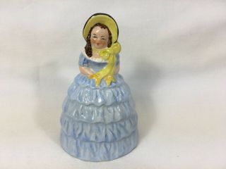 Lady Figurine Bell Porcelain By Goss Of England
