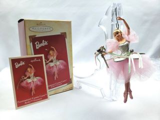 Hallmark Keepsake Barbie Peppermint Candy Cane Christmas Holiday Ornament 2003