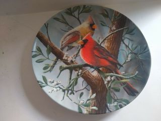 Knowles Kevin Daniel The Cardinal Porcelain Collector Plate Signed Numbered