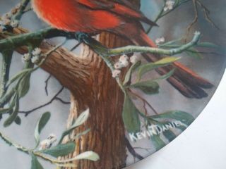 Knowles Kevin Daniel THE CARDINAL Porcelain Collector Plate Signed Numbered 2