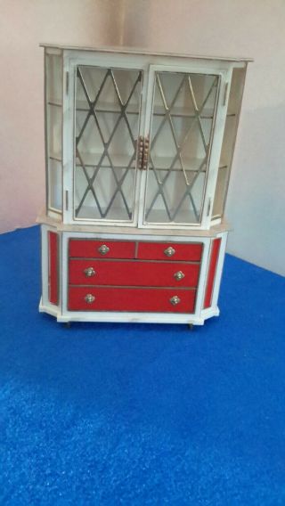 Vintage Ideal Petite Princess Breakfront Cabinet Hutch Furniture