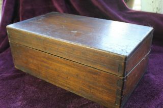 Antique Solid Wood Writing Slope For Restoration - Dovetailed Treen Woodenware