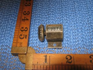 Antique Vintage 1895 Veeder Mfg Co 5 Digit Cycle Counter Odometer Cyclometer Usa