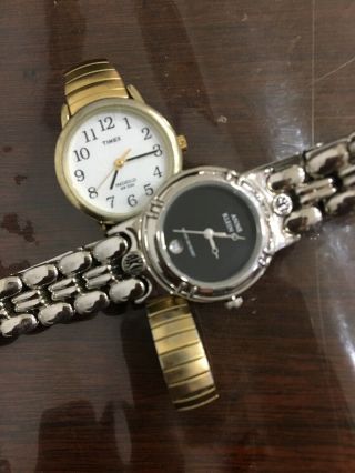 Vintage Timex Indiglo N3 & Anne Klein Date Wr Watch Set Women’s Both