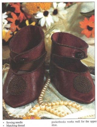 Antique Doll Bru 13 French Shoe Pattern,  How To Adjust Size 4 Usa