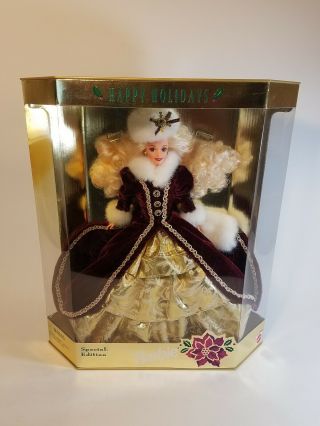 Barbie Doll Happy Holidays 1996 Special Edition Nrfb 15646