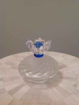 Swarovski Retired Blue Flower Jewel Box 207886