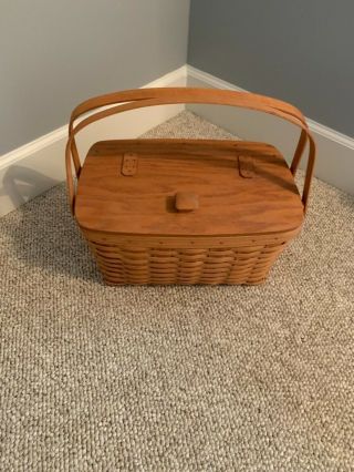 Longaberger Basket With Removable Divider