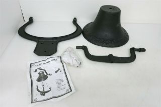 Large Vintage Style 14 " Cast Iron " Independence 1776 " Bell Dinner Farm Church