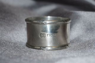 Antique Vintage Hallmarked Silver Napkin Ring.