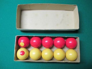 Antique Bumper Pool Balls