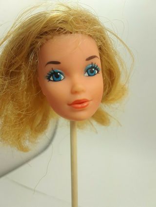 Vintage 1970s Quick Curl Barbie Doll Head Only Blonde