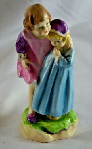 Royal Worcester Babes In The Wood Figurine Pre - Owned Condition1945/48 3302