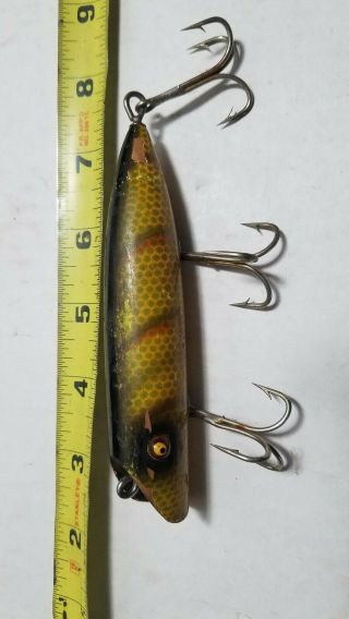 Vintage/Antique South Bend Musk Oreno minnow lure Bass muskey tough scale 3